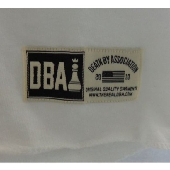 DBA Death By Association Soul Rebel Raglan T Shirt Red White Men's Large L - Picture 4 of 4